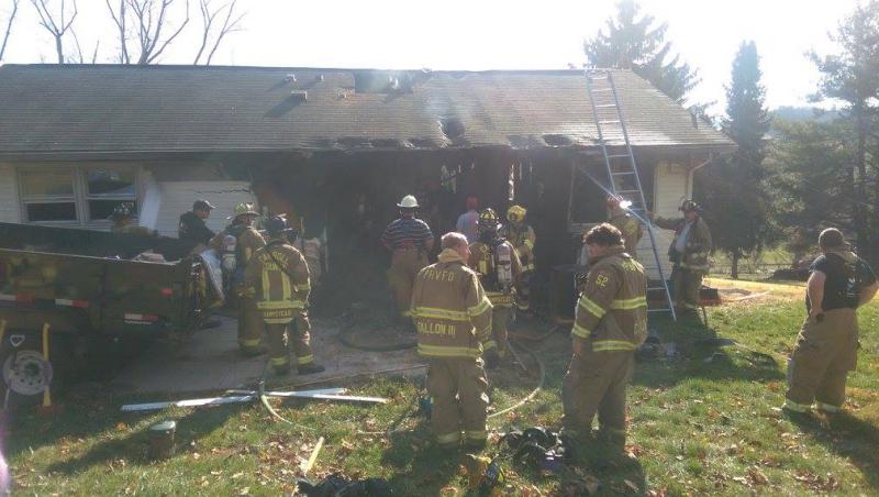 2015-11-26 Thanksgiving Morning: 09:49 
HOUSE FIRE 3600 BLK OF LINEBORO RD 
BOX:0707 
DUE:E72 E43 YE52-1 E23 T2 YT49 ET73 ET44 YBR59 X79 CS2
Station 7 was alerted for a house fire in the first due. E72 arrived on location with a working fire in a single family dwelling. Chief 7 established command. Crew from E72 made initial fire attack on the charlie side of the structure while the crew from ET73 pulled a second handline and conducted a primary search. Mutual aid companies arrived and assisted with ventilation and overhaul. Units E72, ET73, AU7, B76, U7, X79 all responded from LVFD with 23 members.
